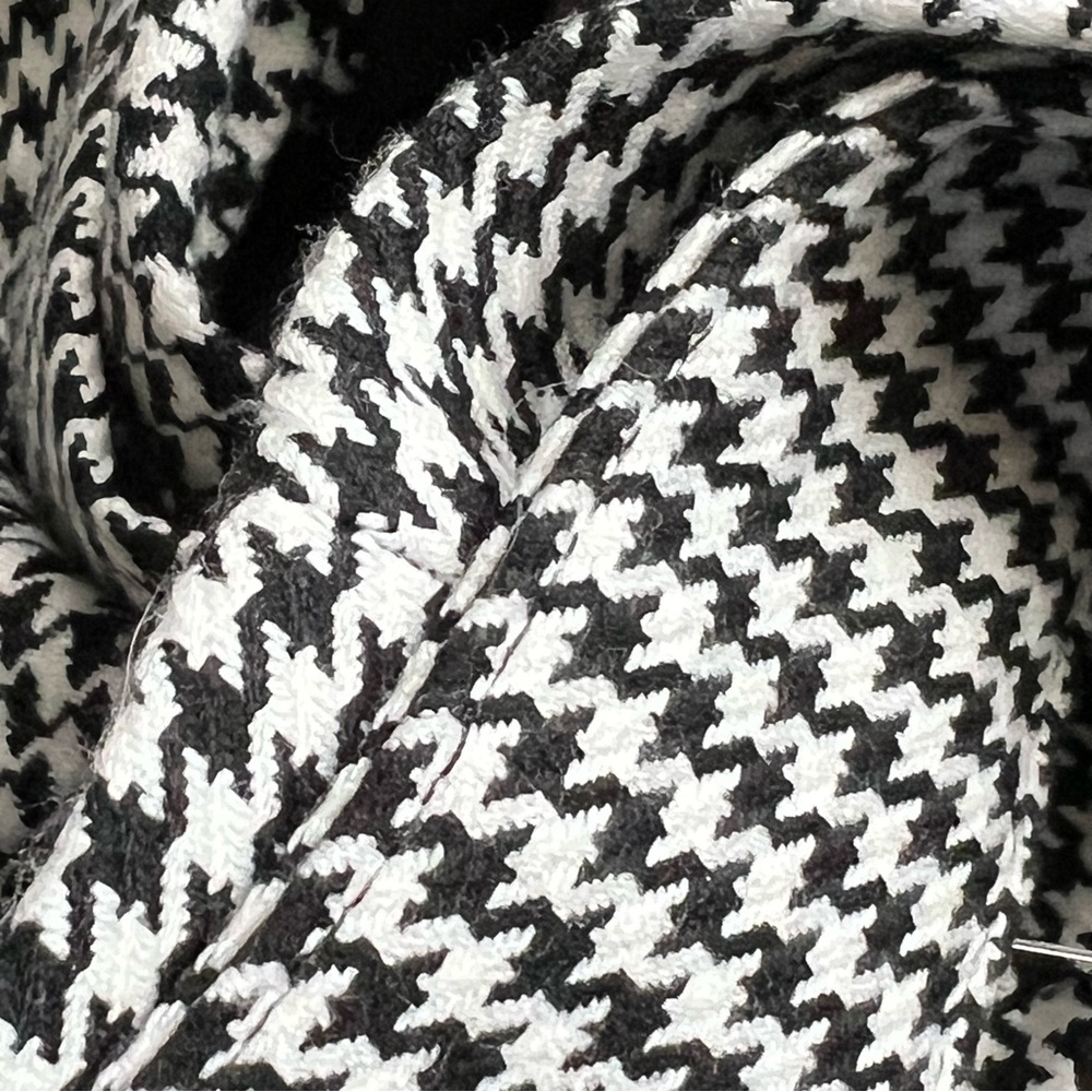 LOFT Black and White Houndstooth Pants Trousers NWOT Size 6 - Picture 7 of 9